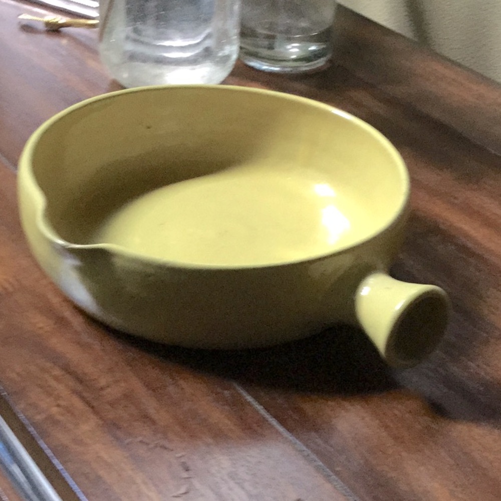 Vintage antique collector pottery dish primitive decor farmhouse market